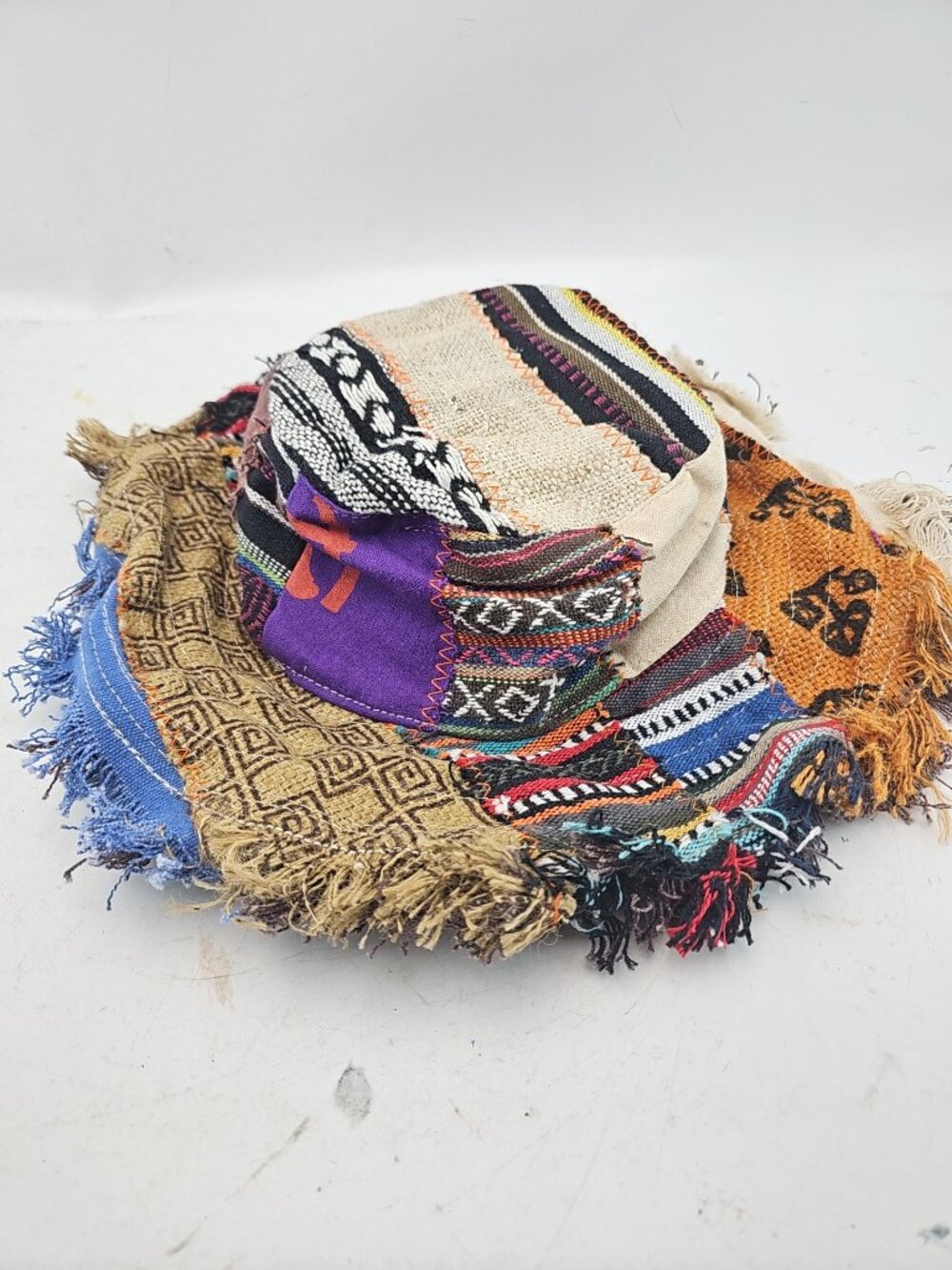 Rising International Hemp Cotton Patchwork Sun Hat - Picture 5 of 6